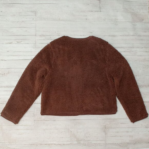 NWT J. Crew Sherpa Lady Jacket in Cocoa size L - Picture 11 of 13